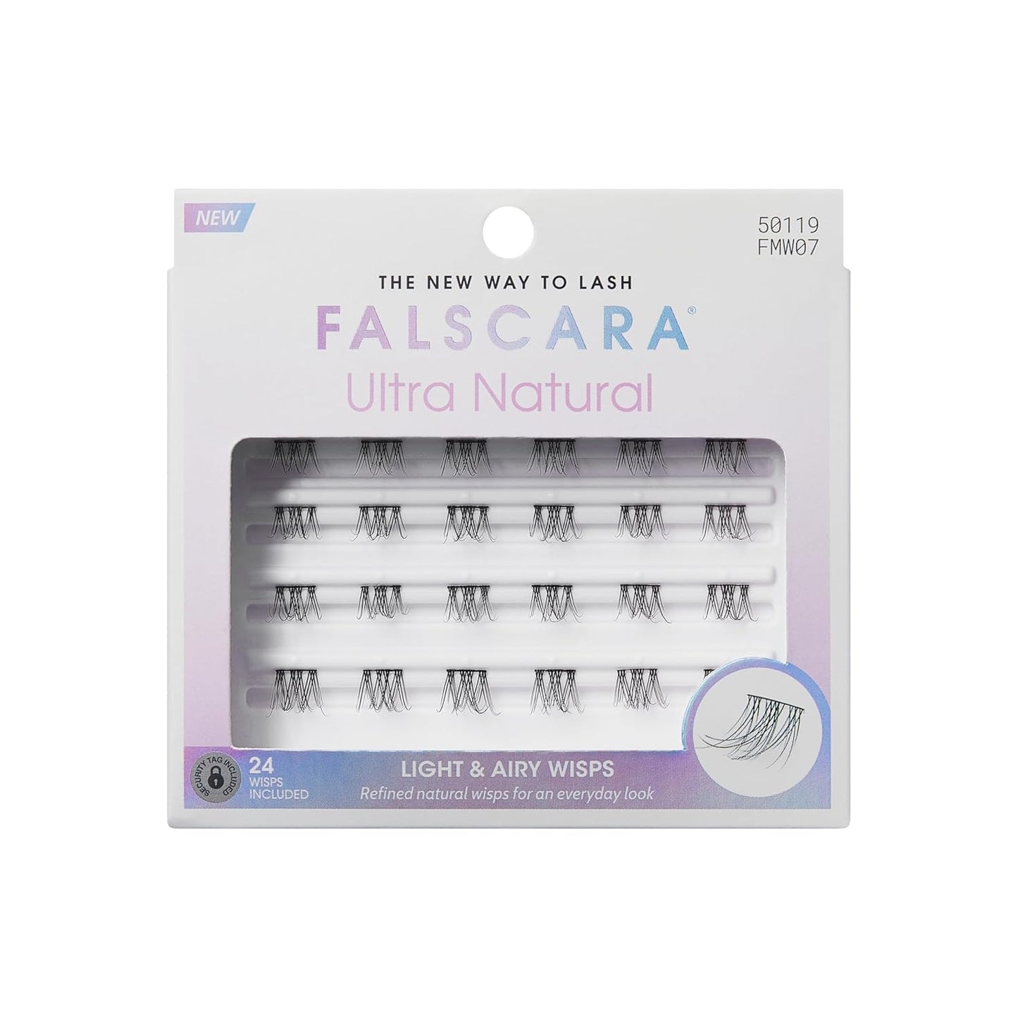KISS Falscara False Eyelashes Multipack - Faux Mink Wisps, 12-16mm, 24 Reusable Lash Clusters, Easy to Apply