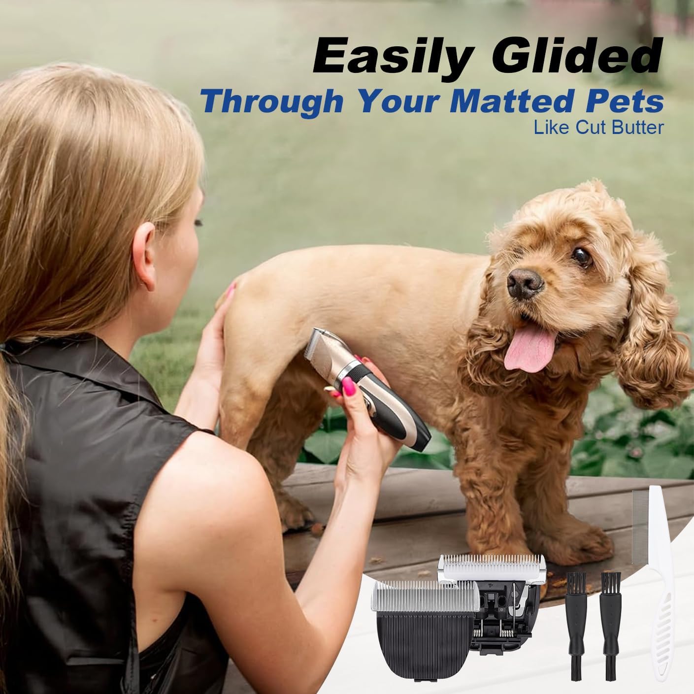 Dog Grooming Replacement Blades - Low Noise Clipper Blades for ONEISALL Dog Clippers | Pet Grooming Accessories