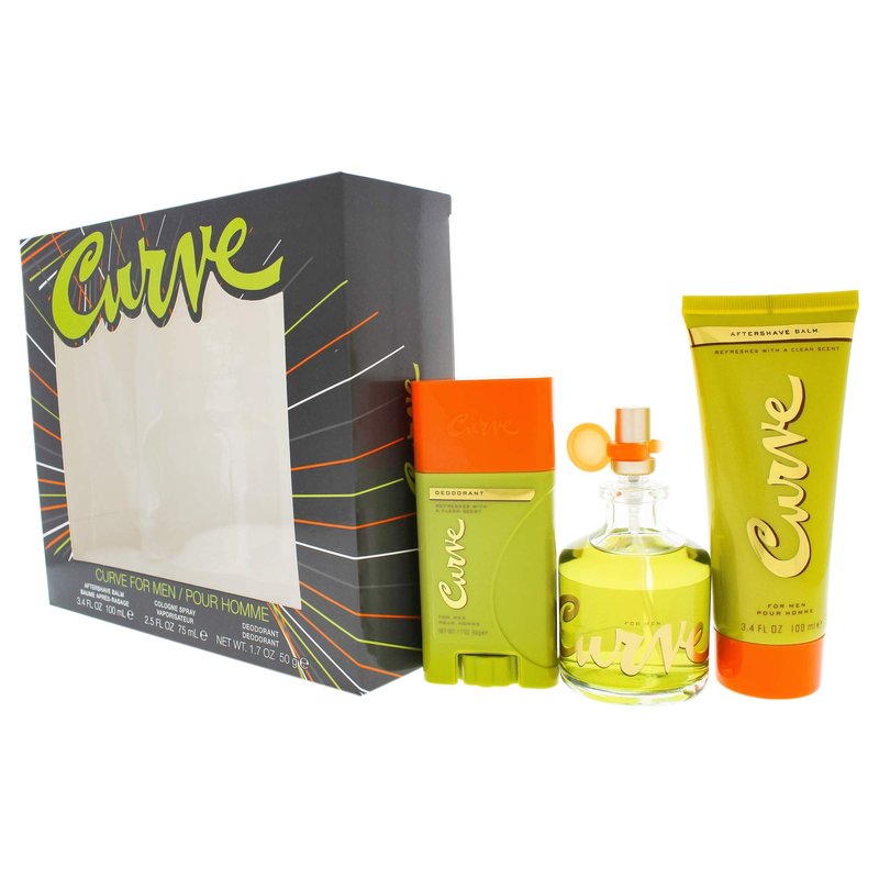 Curve Men's Cologne Spray After Shave Balm & Deodorant Stick, 1.05 Pound