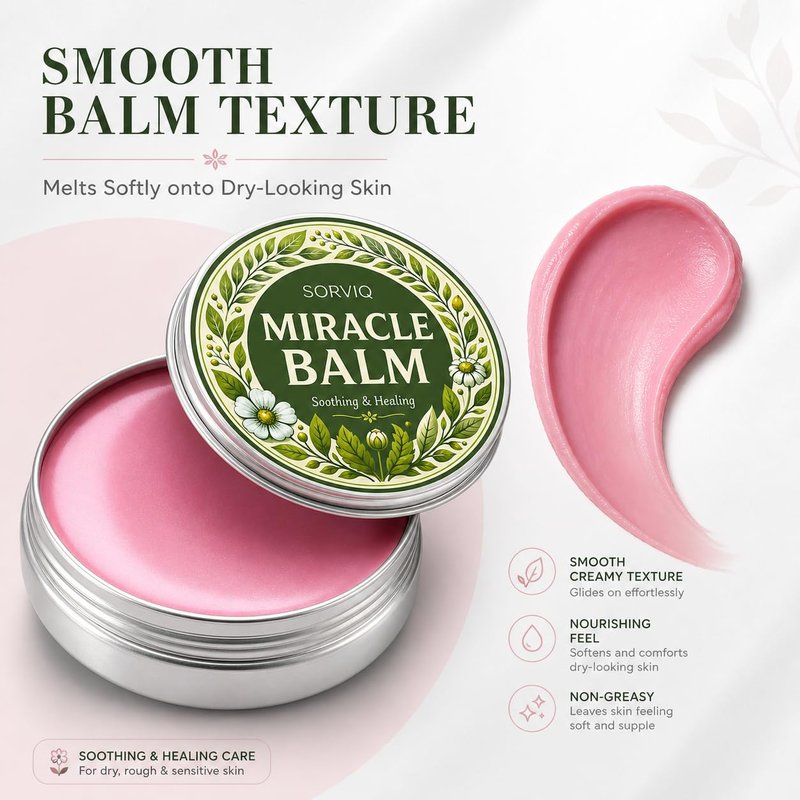Miracle Balm - Multi-Use Moisturizing Balm for Dry Skin Relief | 2 oz