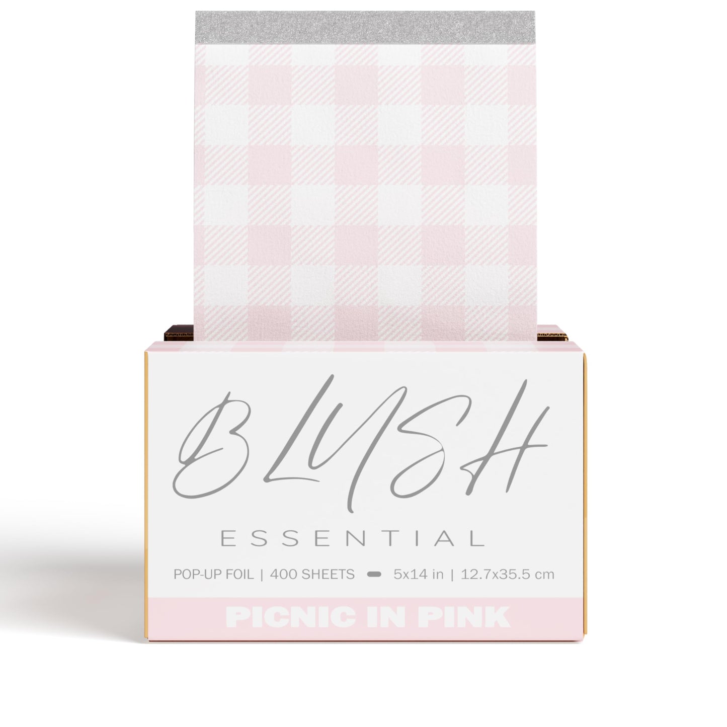Blush Essential Picnic in Pink Hair Salon Pop Up Foils, Aluminum Foil Sheets for Highlighting and Coloring, Salon Hair Foils, 5"x14", 400 Foil Sheets (LONG FOILS)