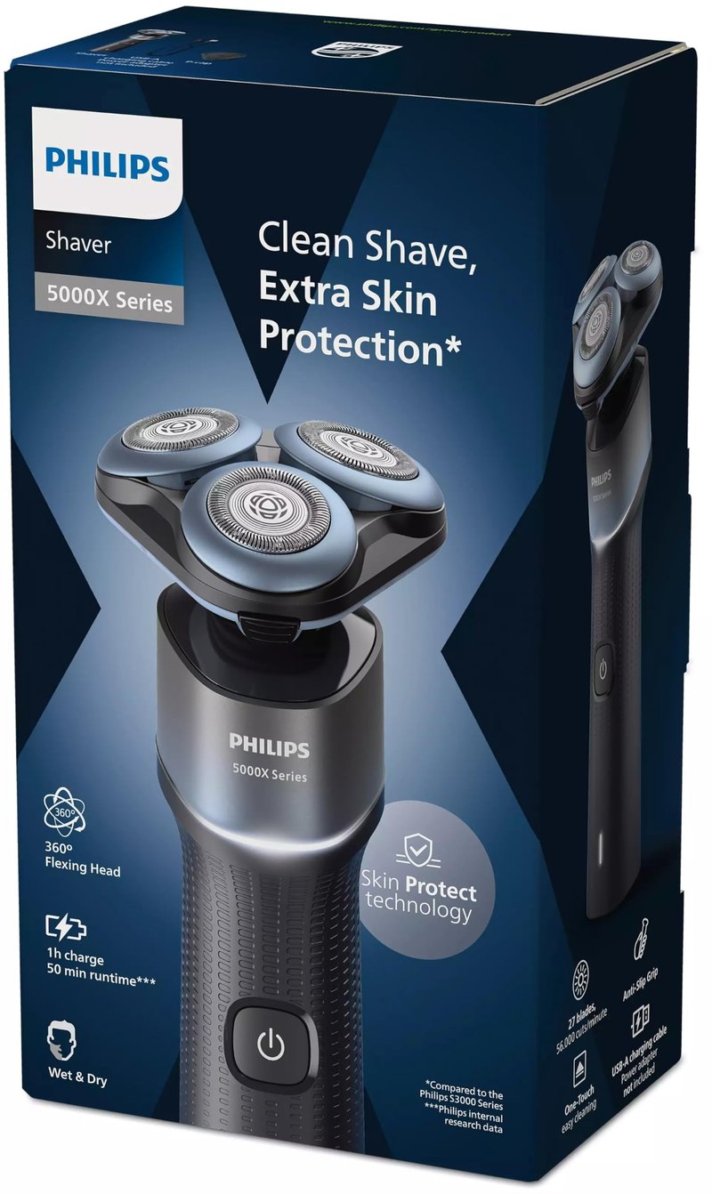 Philips X5004 Rechargeable Wet & Dry Shaver with Precision Trimmer