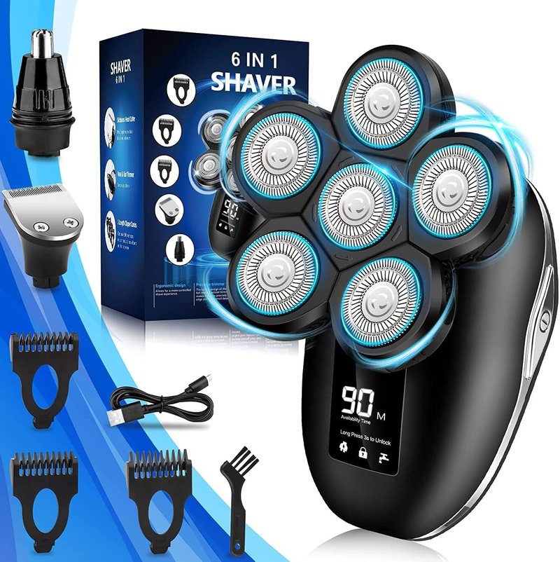 Electric Shaver for Men, 6 in 1 Electric Razor for Men