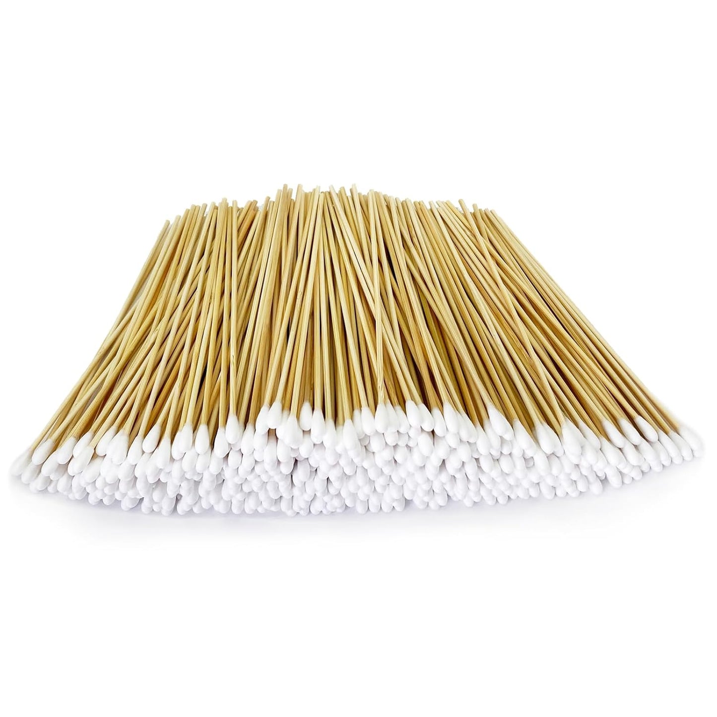 200 PCS Extra Long Cotton Swabs - Precision Cleaning Applicators for Crafts, Electronics, Makeup & Pet Care | 6 Inch Wooden Handles
