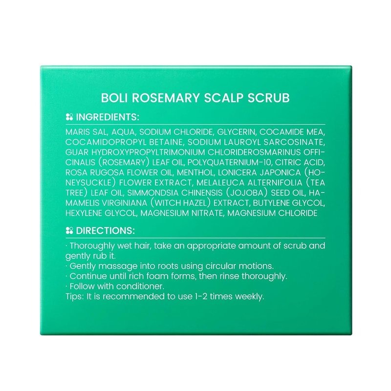 Rosemary Tea Tree Scalp Scrub - Exfoliating Shampoo with Mint Oil for Itchy Relief | 8.81 oz