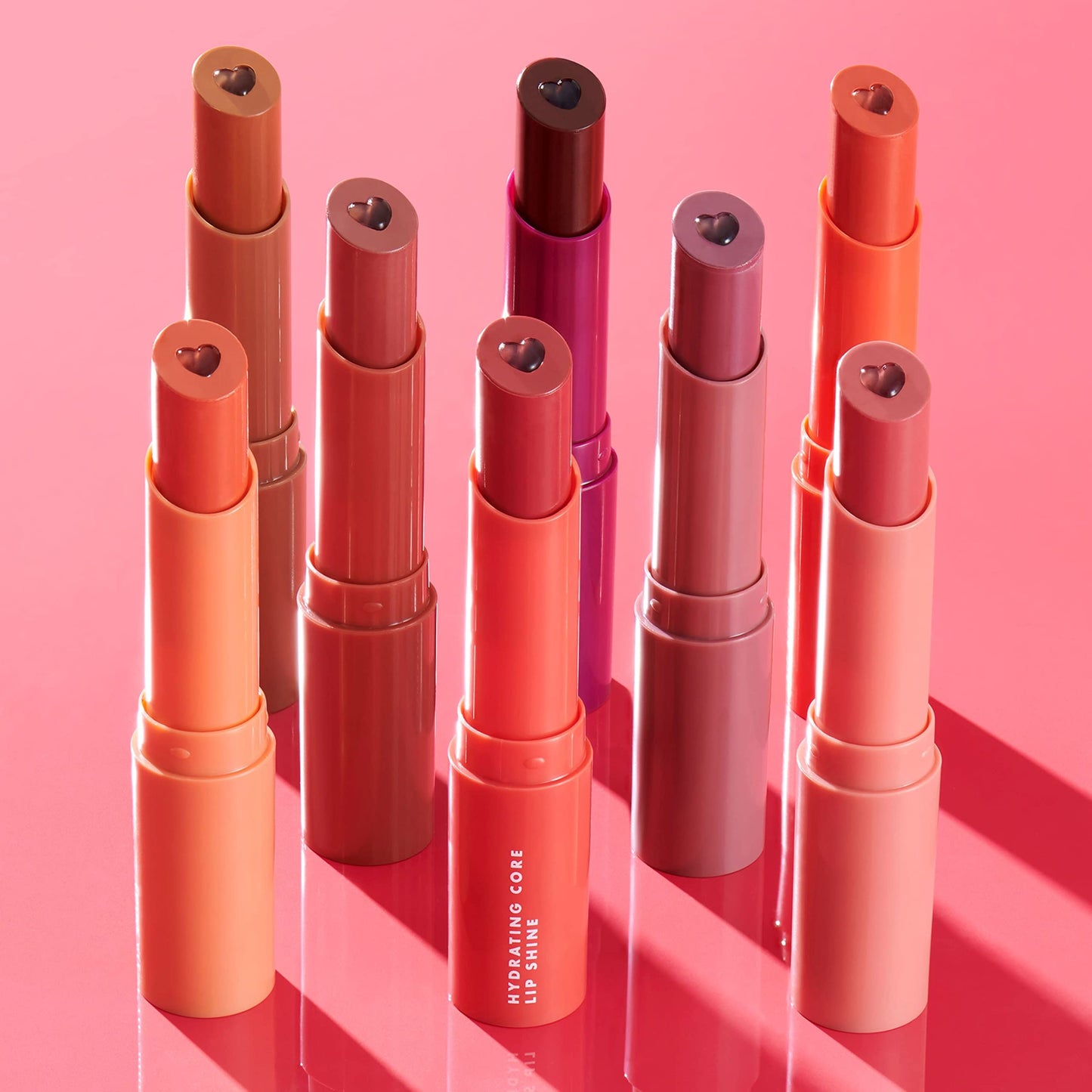 e.l.f. Hydrating Core Lip Shine with Shea Butter & Vitamin E, Tinted Lip Balm for A Smooth, Glossy Finish & Long-Lasting Moisture, Ecstatic Deep Berry