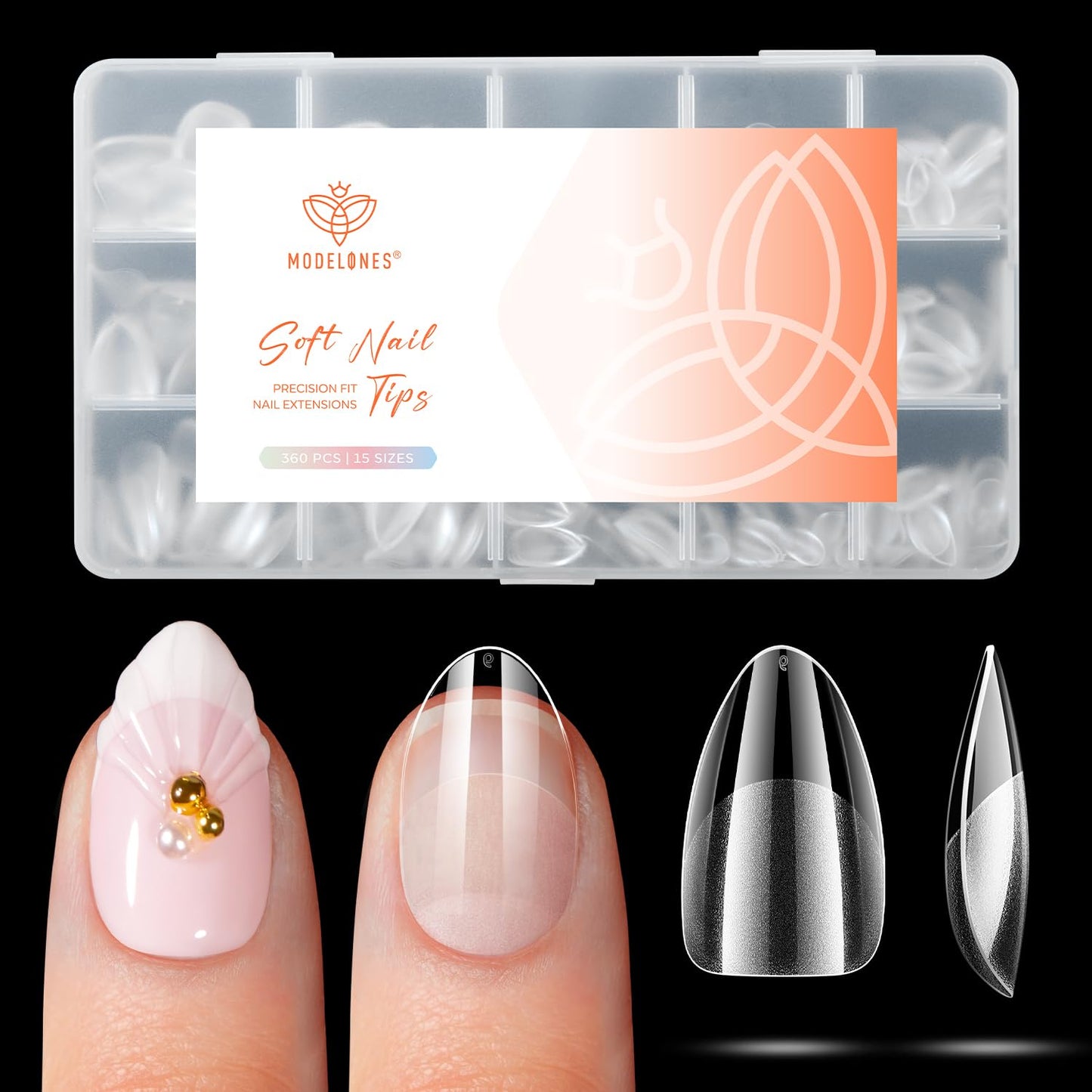 Rhinestone Nail Gem Glue - Super Strong No Wipe Adhesive with Dual-Use Brush | 2×5 ml