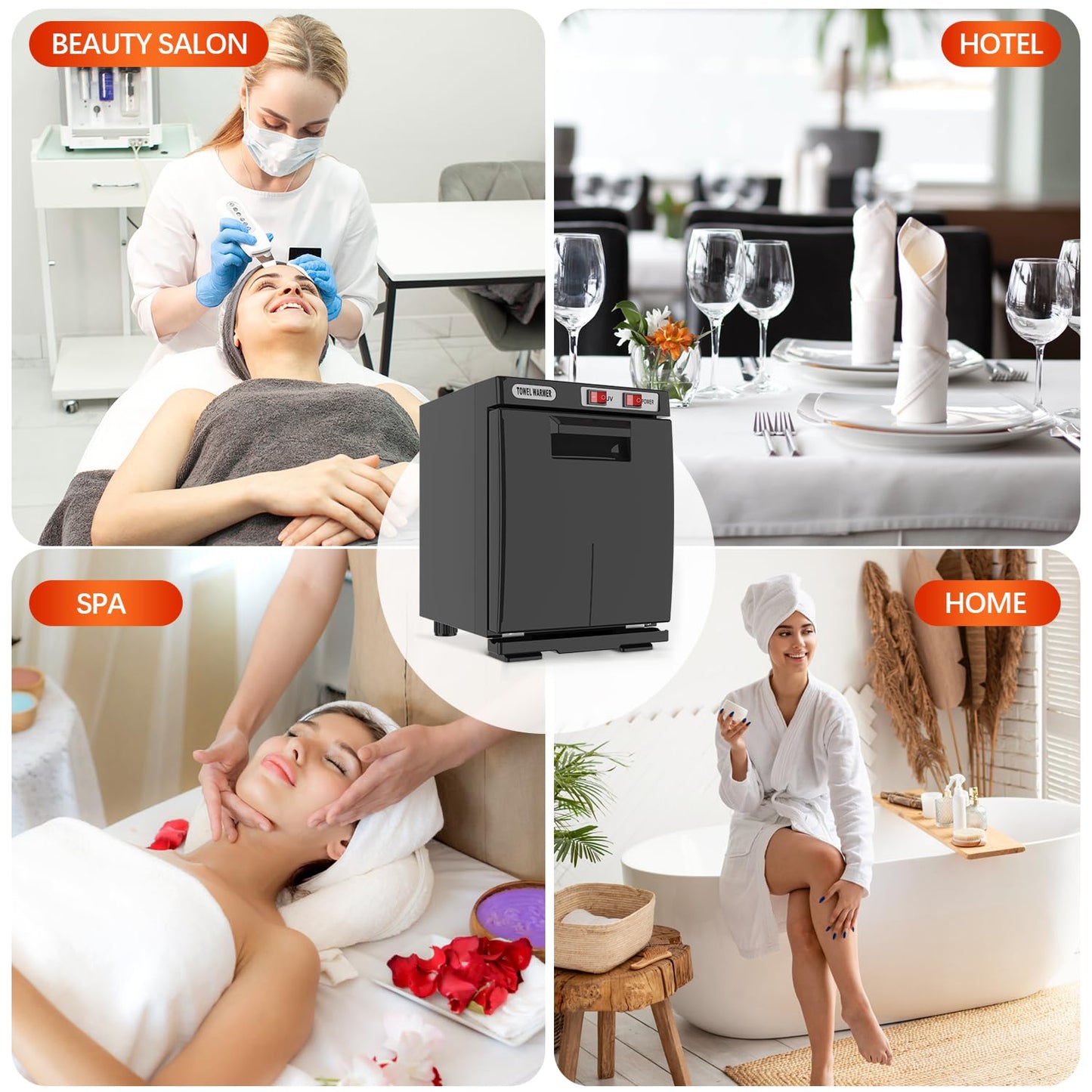 StateRiver Towel Warmer Cabinet, 5L Hot Bath Towel Warmer Heating Use for Facial Spa, Hair Beauty, Salon Equipment and Home…