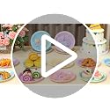 60PCS Unicorn Birthday Party Plates - Colorful 7-Inch Disposable Tableware