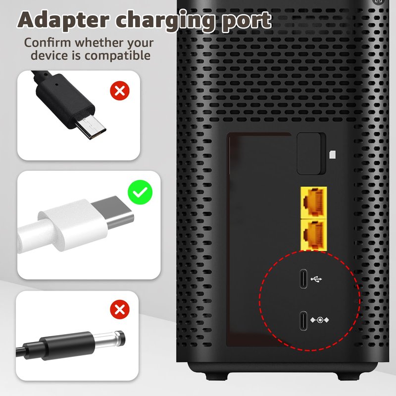 Norward Power Cord for T-Mobile 5G Internet Box Gateway Arcadyan KVD21 Adapter, Compatible with TMobile Home WiFi Internet Power Cord, White