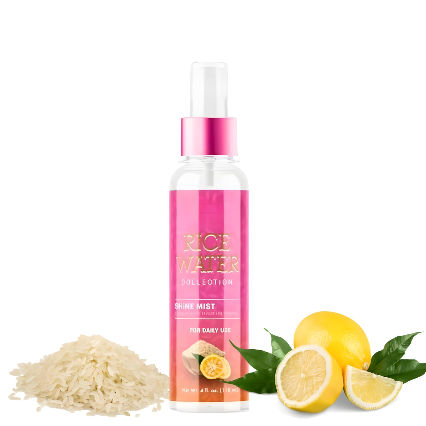 Rice Water Shine Mist for Natural Carly Hair - Leave-In Spray (4 oz)