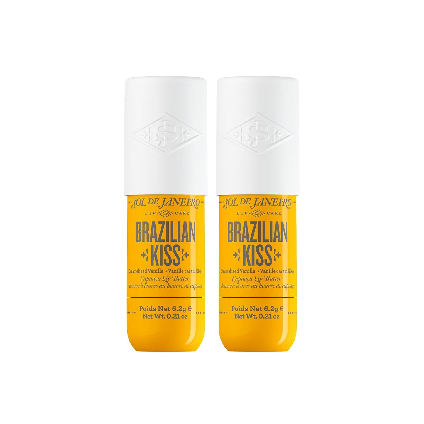 Brazilian Kiss Hydrating Lip Butter Balm - Vegan Vanilla Lip Balm for Soft, Moisturized Lips