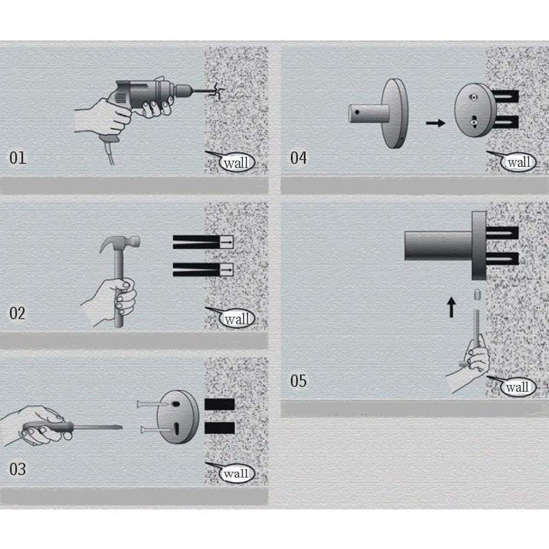 Toothbrush Holder Wall Mounted with Satined Cup with Chrome-Plated Holder,Metal Stainless Steel