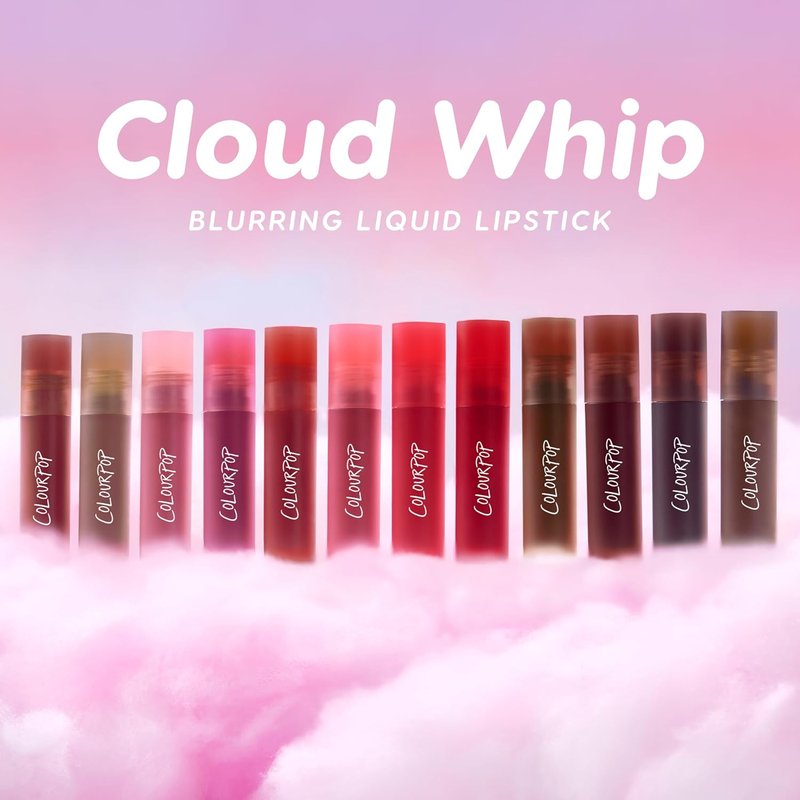 Colourpop Cloud Whip Liquid Lipstick - Blurring Soft Finish Lip Color Infused with Marshmallow & Hyaluronic Acid | Pretty Aura (0.12 Fl oz)