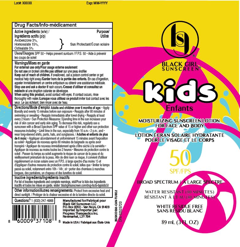 Black Girl Sunscreen Kids SPF 50 Moisturizing Lotion - 6 Fl Oz