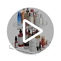 2-Tier Acrylic Perfume Organizer Tray 10x10 for Dresser
