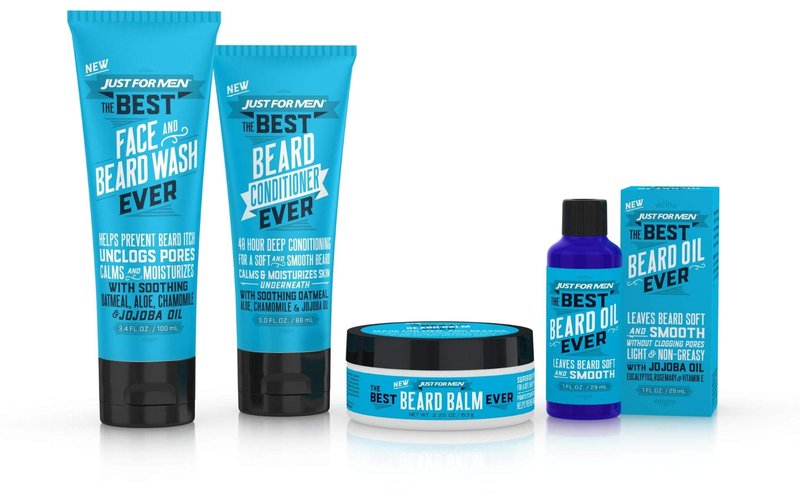 Just for Men The Best Beard Oil Ever, Supports Growth, Made with Vitamin E, Eucalyptus, Rosemary, and Jojoba Oil, Smoothes and Softens without clogging pores, Light & Nongreasy, 1 Fl Oz