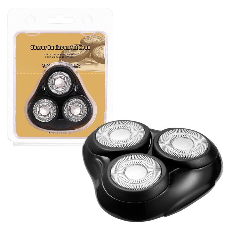 Rotary Replacement Shaver Head,Compatible with Remington Shaver Series,forR3,R4,R5,R6,R7,R8,SP-3141 and SP-5161 Foils (Black-1 PC)