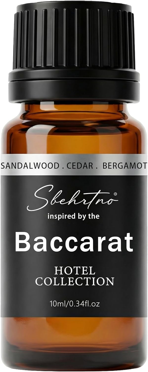 Sandalwood & Bergamot Diffuser Oil - Inspired by Baccarat Hotel Scent | 16.9 Fl Oz for Essential & Waterless Diffusers