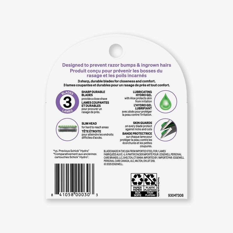 Schick Hydro Ultra Sensitive Razor Blades Refills, 5ct