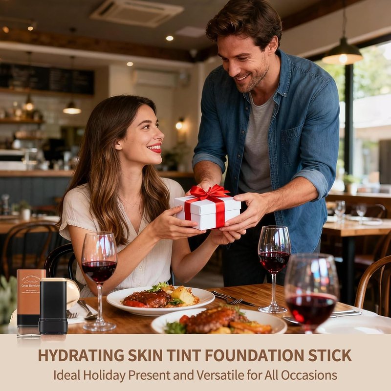 Full Coverage Foundation Stick - Water Resistant & Lightweight Makeup | Buildable Concealer for All Skin Tones
