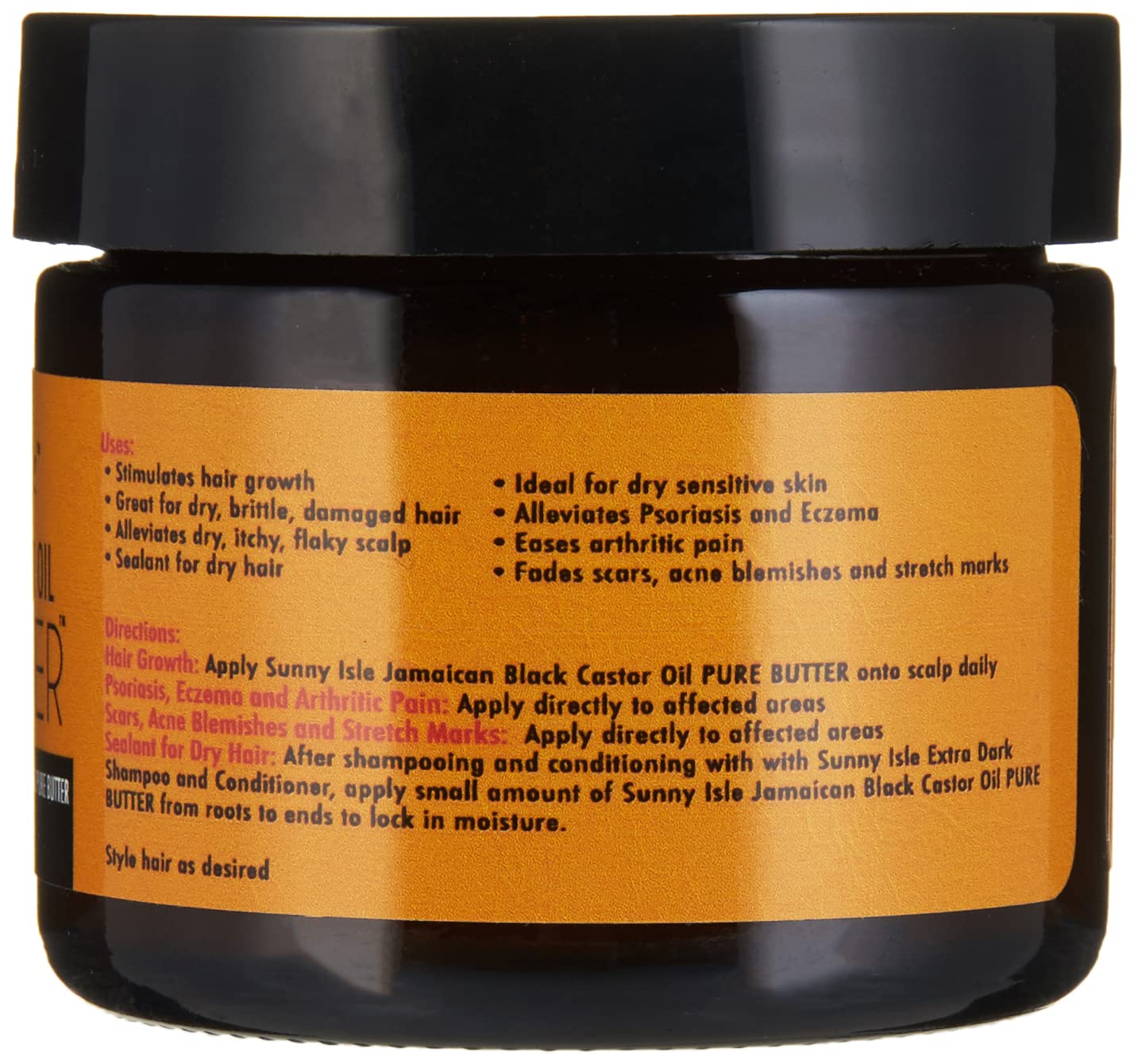 Jamaican Black Castor Oil Pure Butter - Nourishing Organic Moisturizer | 2 oz
