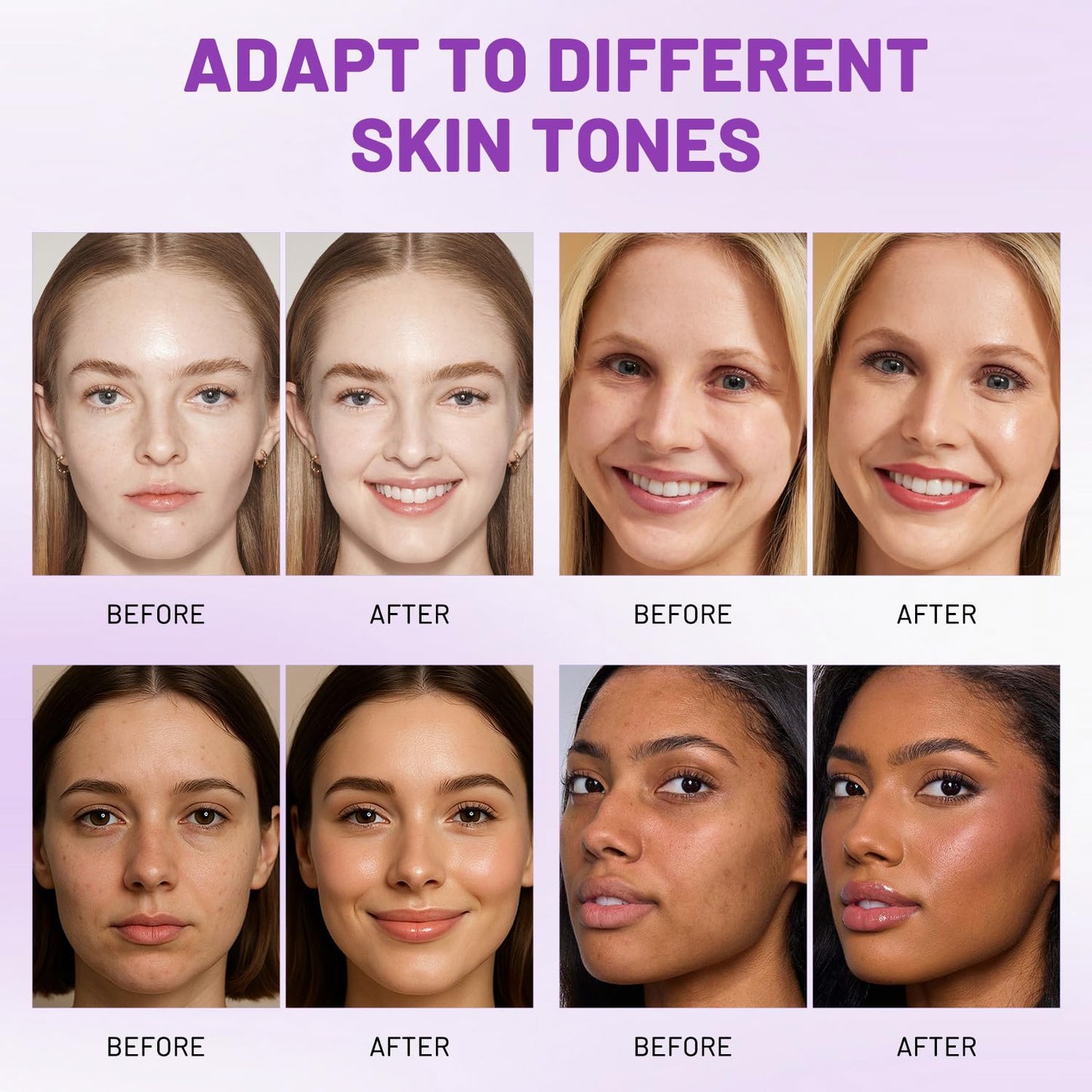 Soft Matte Cream Concealer 8 Shade Fade Palette, Soft Matte Cream Foundation, Cover with Applicator, Concealer for Dark Circles, Blemishes & Contouring, Waterproof & Long Lasting (Dark)