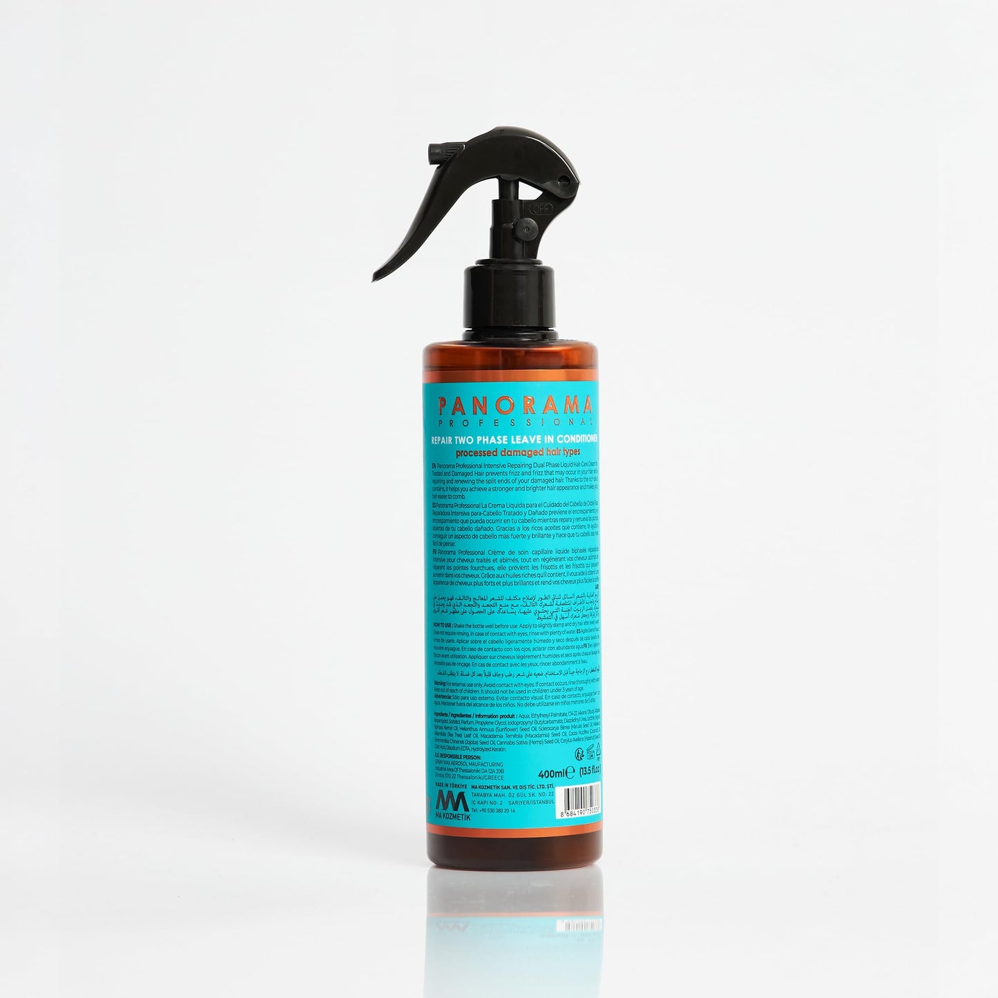 Panorama Professional Bond Plex Repair 2-Phase Leave-in Hair Conditioner, 400ml, Intensive Treatment