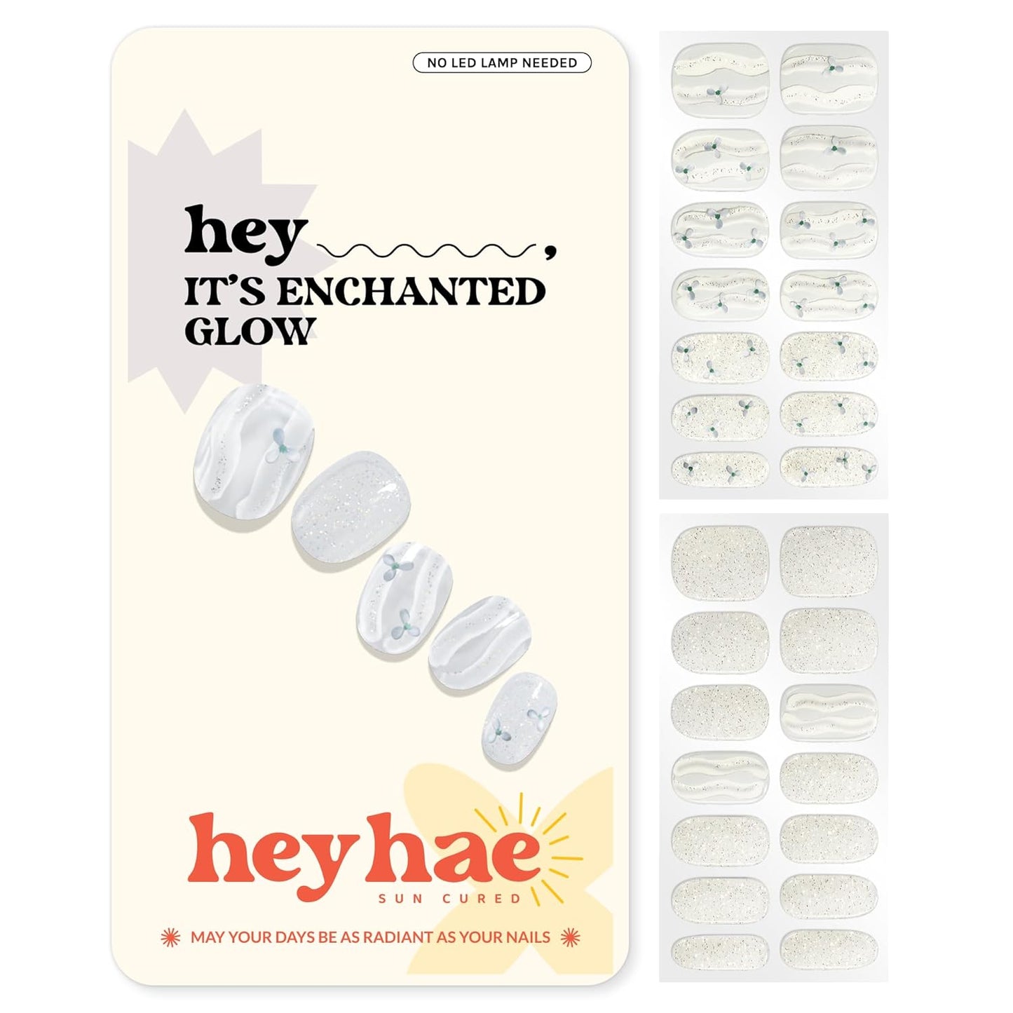 Semi Cured Gel Nail Strips - Ombre Beige Brown | Easy Apply & Remove, Salon Quality | 28 Strips, Prep Pads, Nail File & Stick