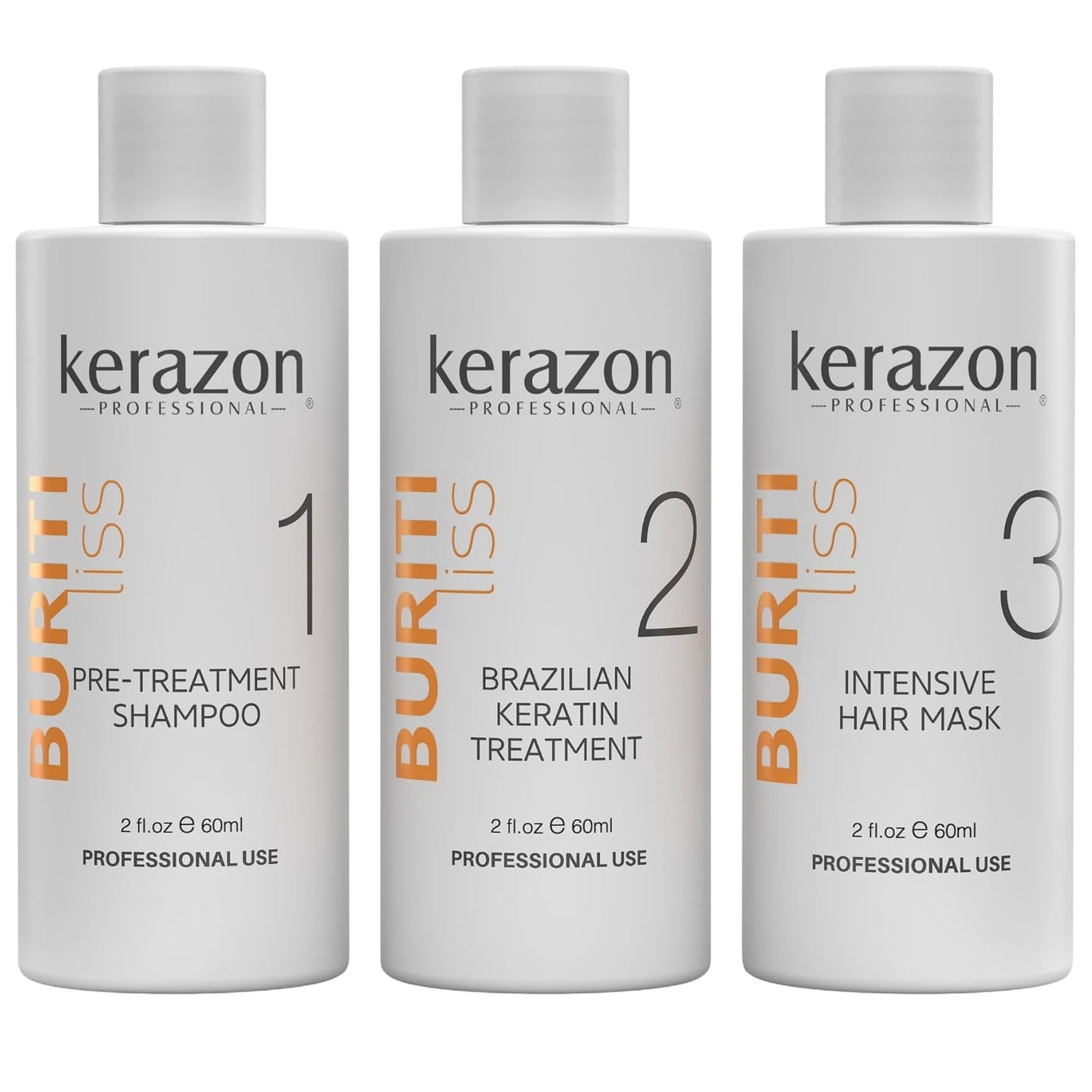Brazilian Keratin Straightening Treatment Kit - 2fl. oz | Buriti Liss Collagen for All Hair Types
