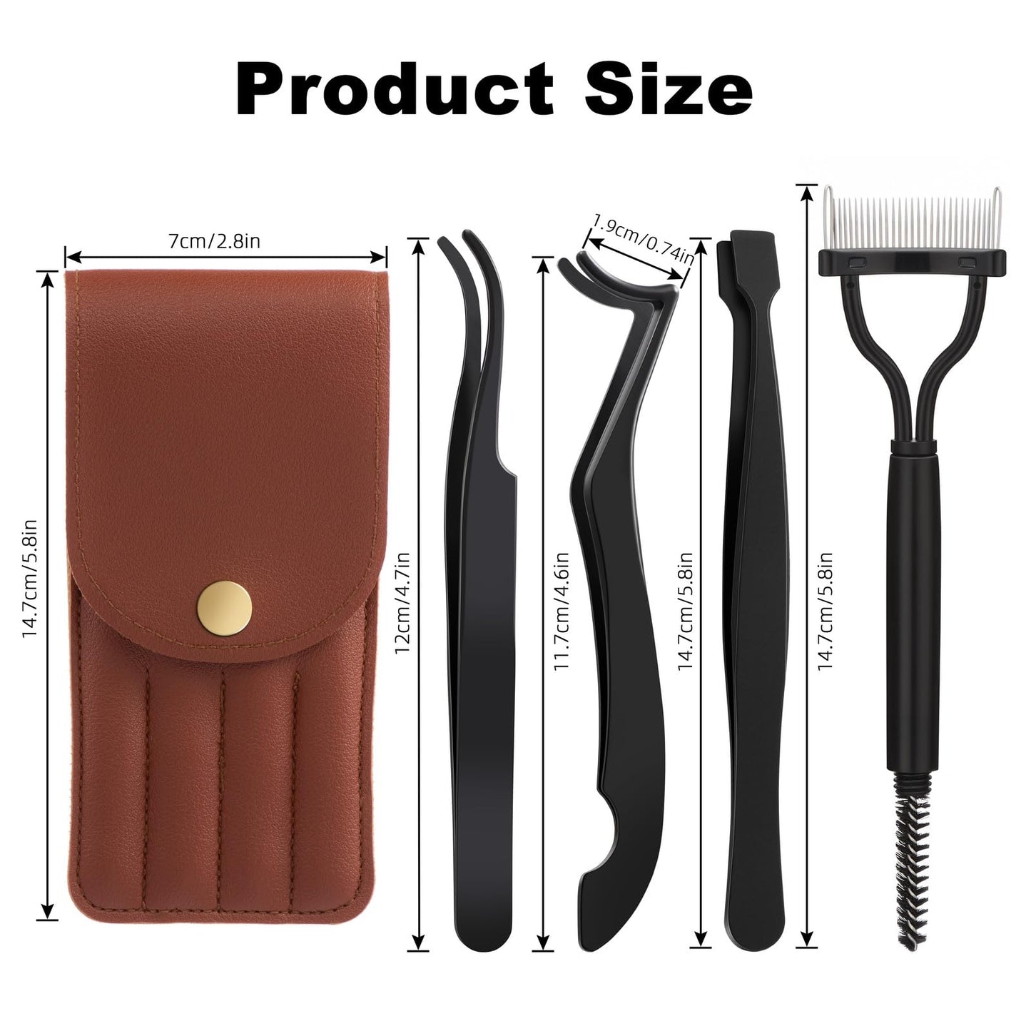 Lash Cluster Tweezer Kit, 4 PCS Eyelash Applicator Tweezers, Lash Applicator Tools for Cluster Lashes, Mistake-Proof Lash Placement Tweezers for Professional and DIY Use