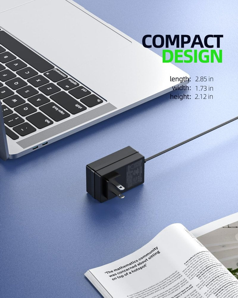 Dexpt 12V 2A Laptop Charger Compatible with Gateway GWTC116-2BK GWTC116-2BL GWTN156-11BK GWNC21524-BL GWTN141-5BK GWTN141-1BK SAW30A-120-2000U GWTC116 GWTN116 GWTN133 GWTN141 GWTN156 Model Power Cord