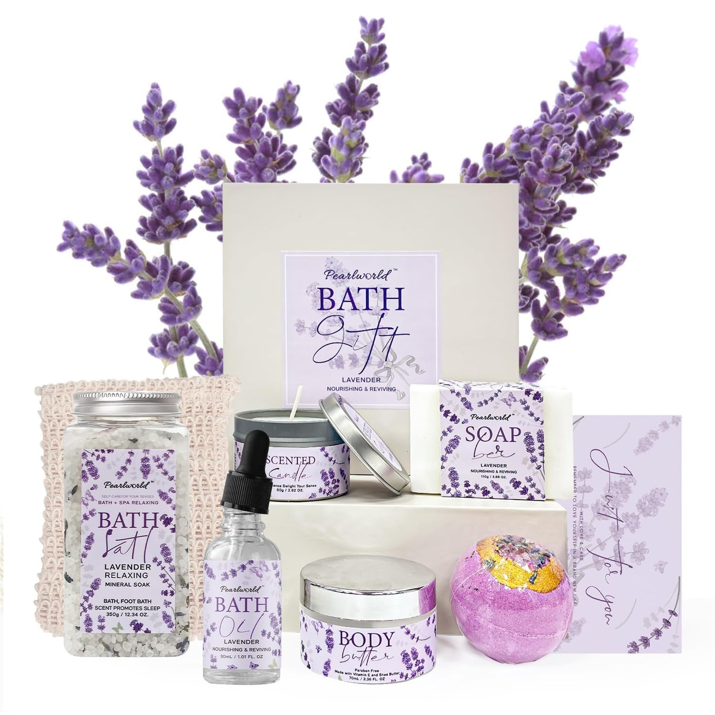 Ocean-Scented Bath Spa Set - 12-Piece Men's Self-Care Gift Kit | Perfect for Father's Day & Birthdays