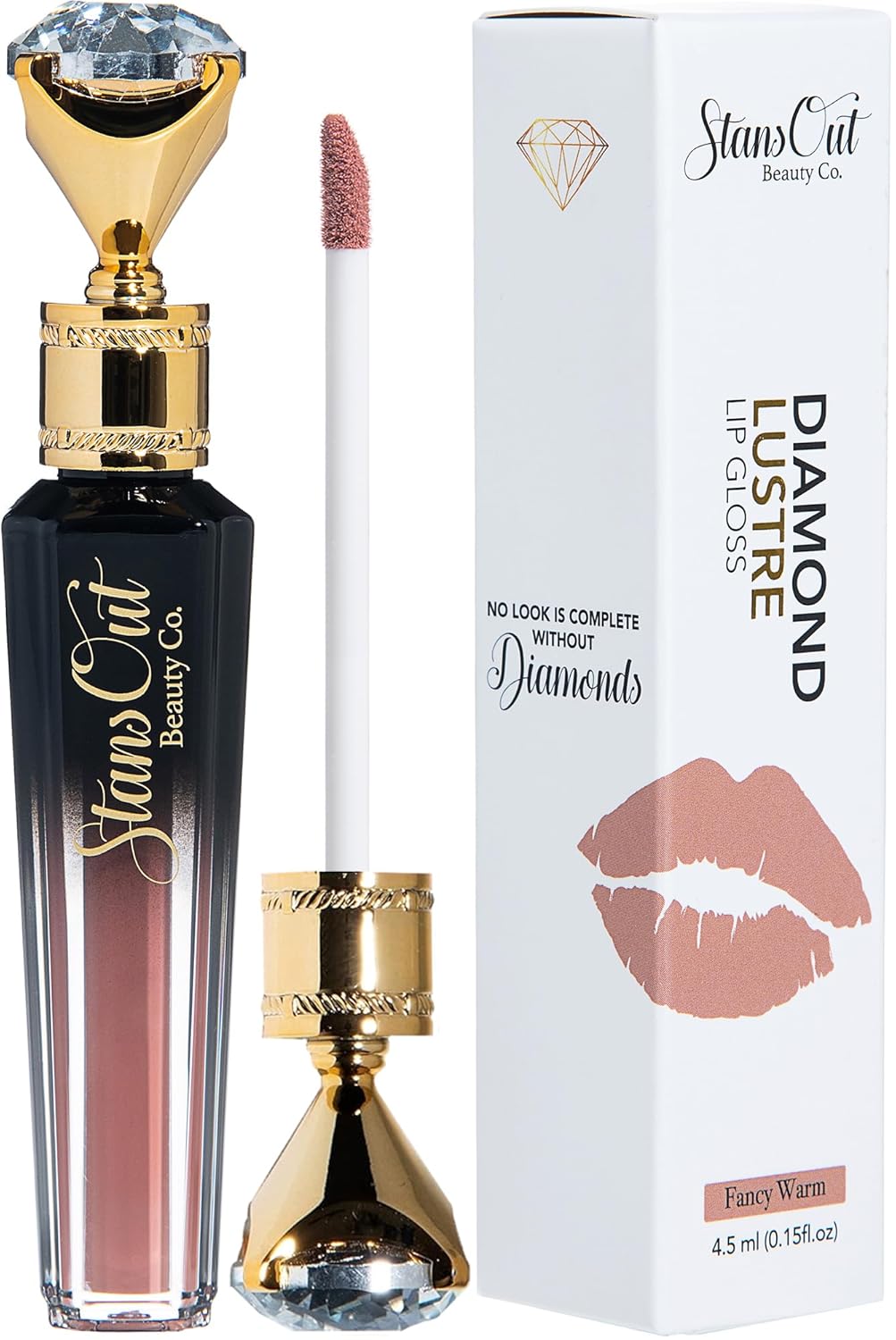 Diamond Lustre Lip Gloss Bundle - 5 Pack | Vitamin E & Argan Oil Infused, Long-Lasting Shine, Hydrating Formula