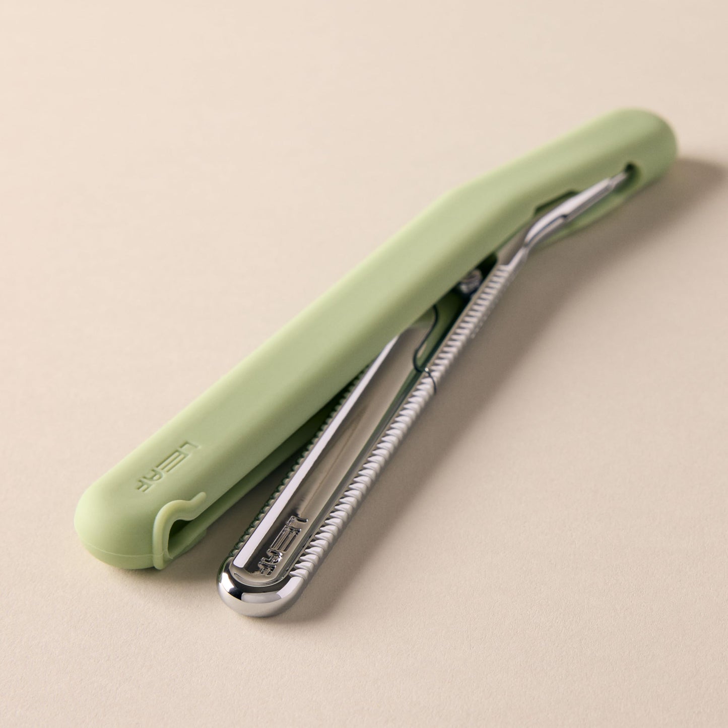 Leaf Shave | Leaf Dermaplaner Cover, Sage Green - Silicone Travel Case