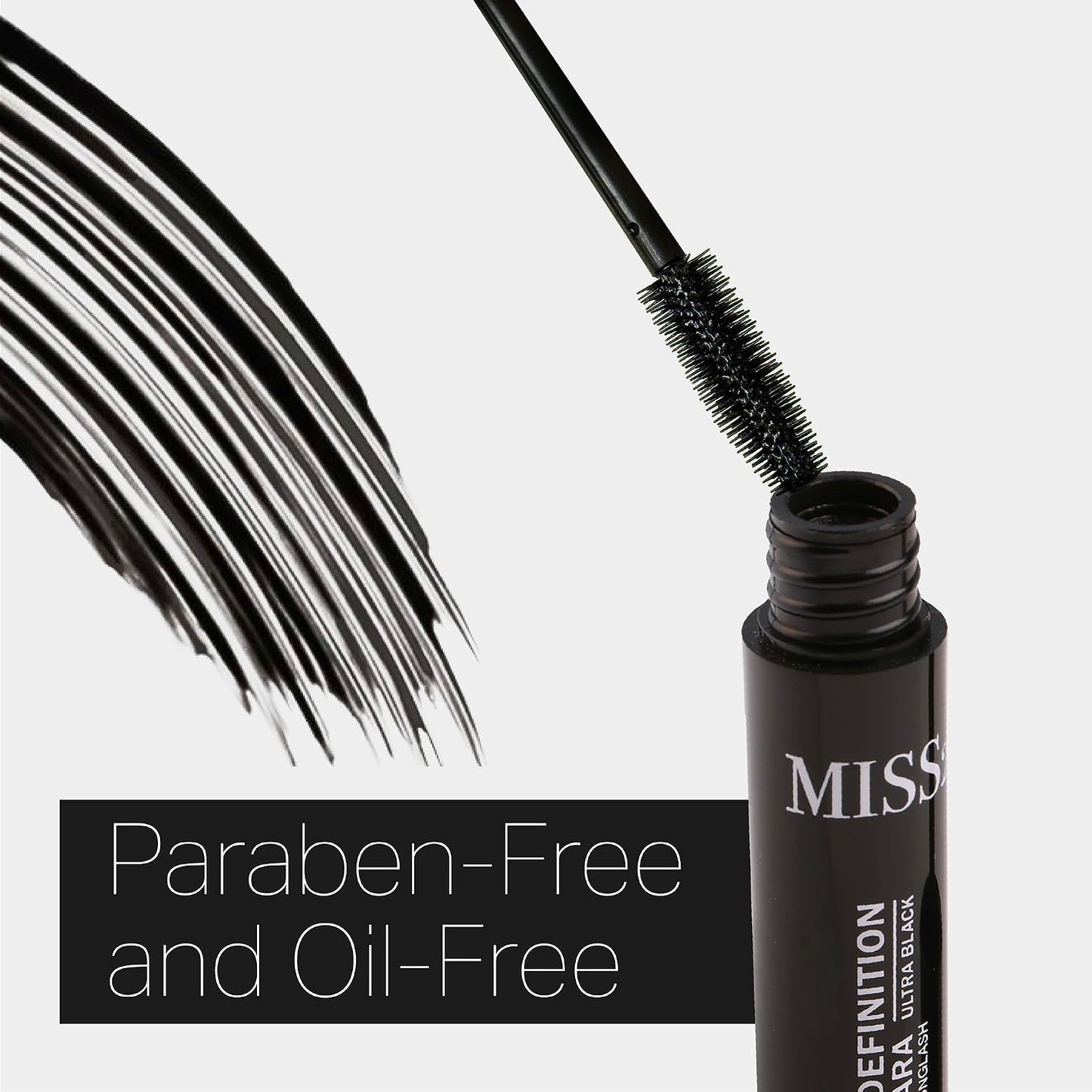 Lengthening Mascara - HD Lash Lift for Volume | Washable Ultra-Black Formula, 0.24 Fl Oz
