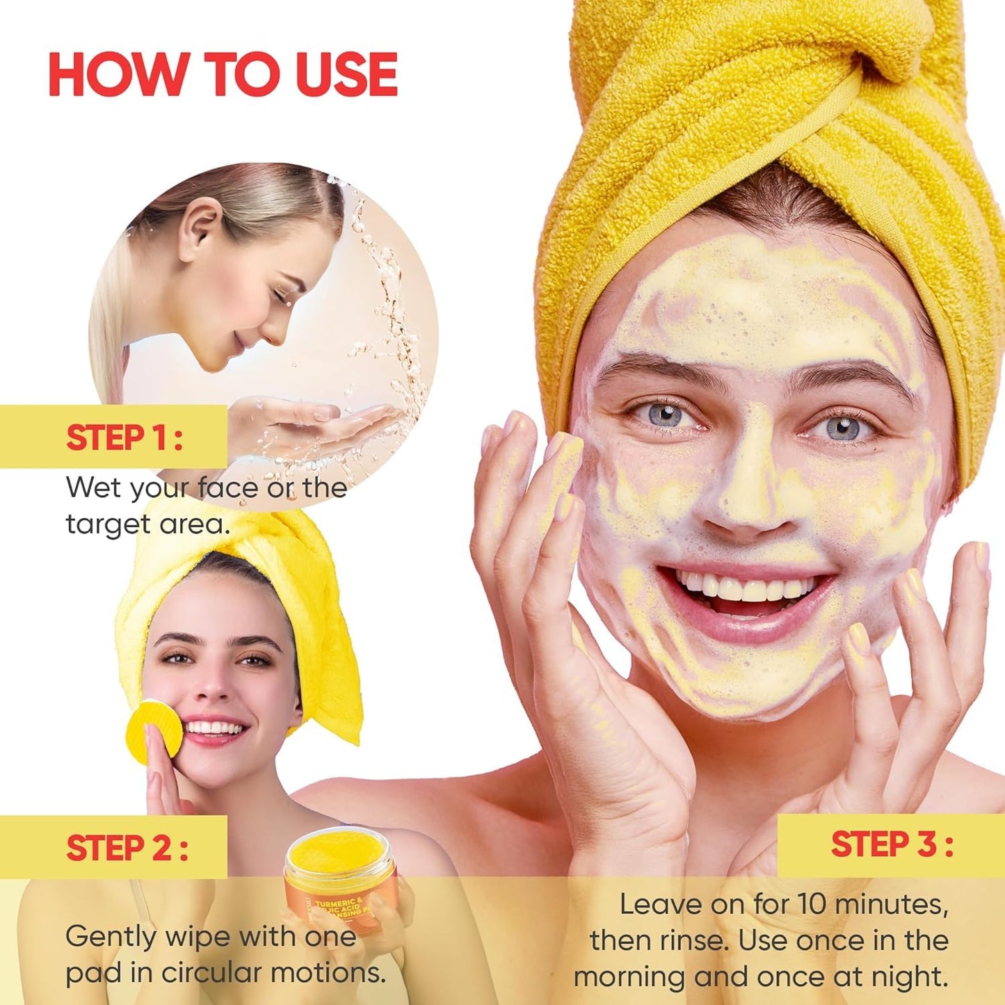 Cleansing Pads: 30pcs Exfoliating Cleansing Pads for Face - Balance Oil & Moisture, Gentle Round Cotton Pads for Face -Travel Friendly