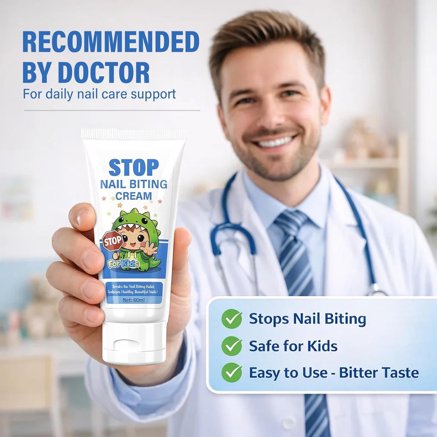 Nail Biting Treatment for Kids - Stop Nail Biting & Thumb Sucking Deterrent | Long-Lasting Bitter Taste, Safe Ingredients