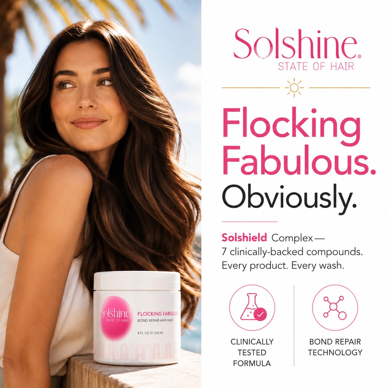 Solshine Hair Flocking Fabulous Bond Repair Hair Mask
