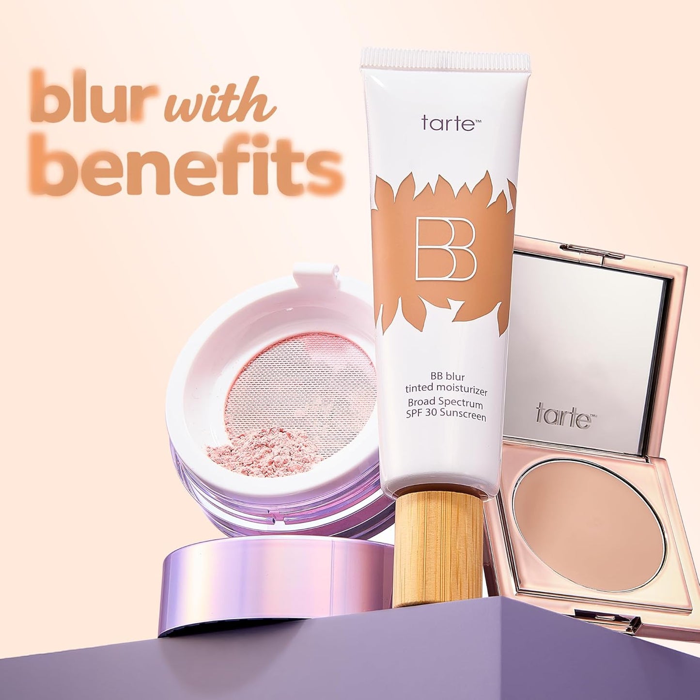 Tarte BB Blur Tinted Moisturizer - Broad Spectrum SPF 30 | Medium Buildable Coverage, Lightweight Matte Finish, Vegan