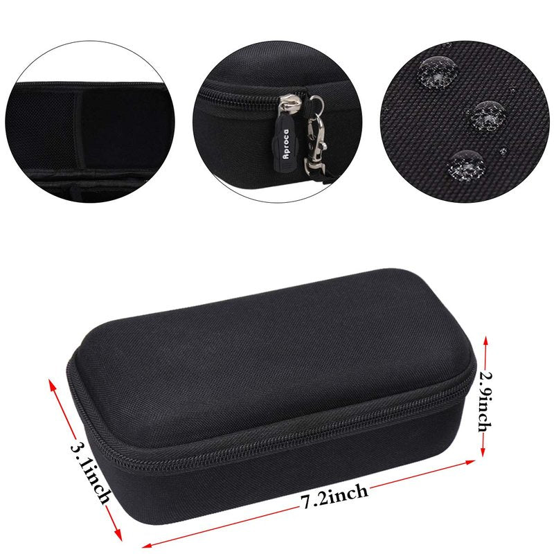Aproca Case Compatible with Skull Shaver Pitbull Silver PRO SX5 Head and face Shaver, Portable Storage Bag for Accessories (Black-New)