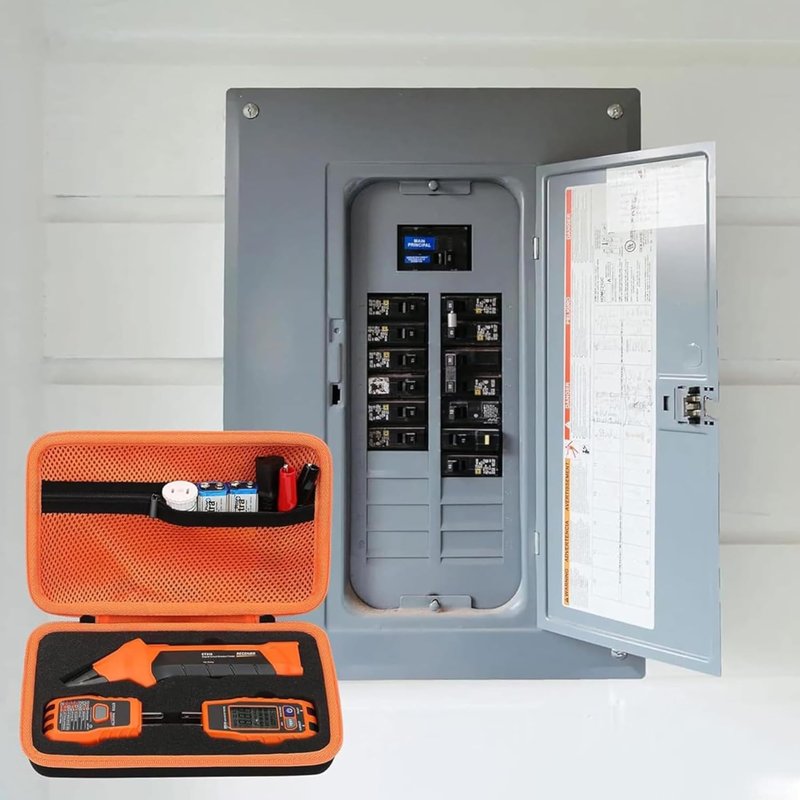 Hard Case for Klein Tools ET310 AC Circuit Breaker Finder & 80016 Circuit Breaker Finder Tool Kit & 80041 Outlet Repair Tool Kit & RT250 GFCI Outlet Tester Organizer (Case Only)
