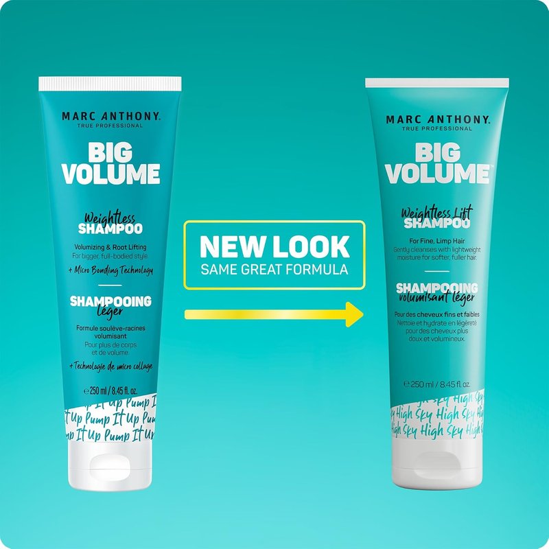 Marc Anthony Big Volume Shampoo & Conditioner Set - Lightweight, Sulfate-Free Hair Care for Fine, Thin Hair | Frizz-Free Formula