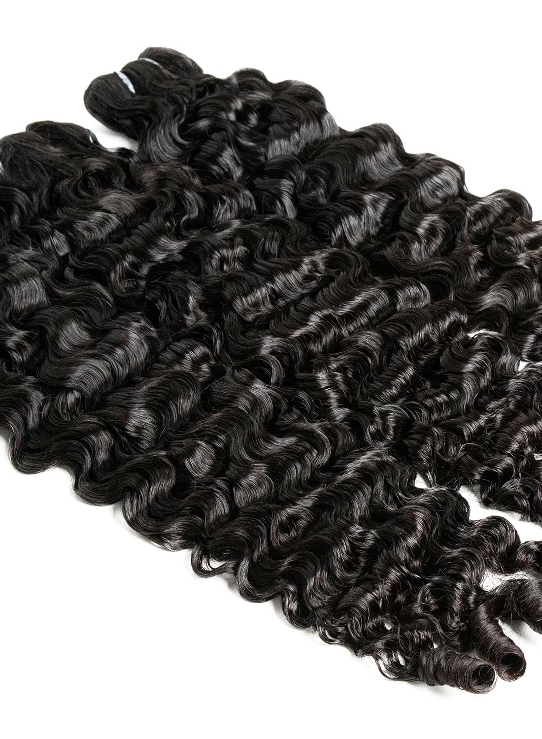 Mlip Premium Burmese Curly Bundles Human Hair 20 22 24 Inch Natural, 100% Raw Virgin Hair, 3X More Durable & Tangle,Free for Women Sew,In Weaves, Luxury Hair Solutions