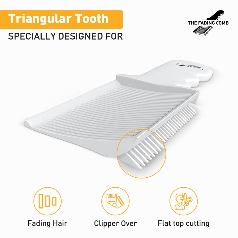 The Fading Comb - Original Fade Comb - The Easiest Way To Fade Hair, Barber Haircut Tool for At Home, Salon, or Professional Use.