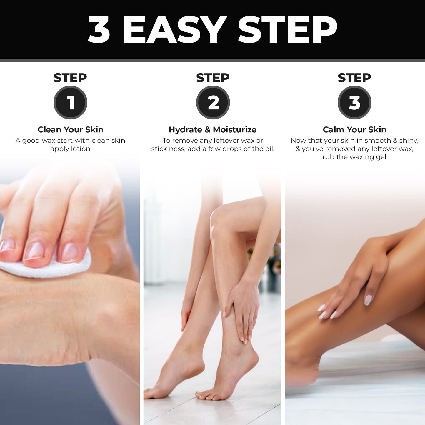Nova Wax Pre and Post Waxing Products, Before and After Waxing Skin Care for Professional Estheticians, Waxing Kit.