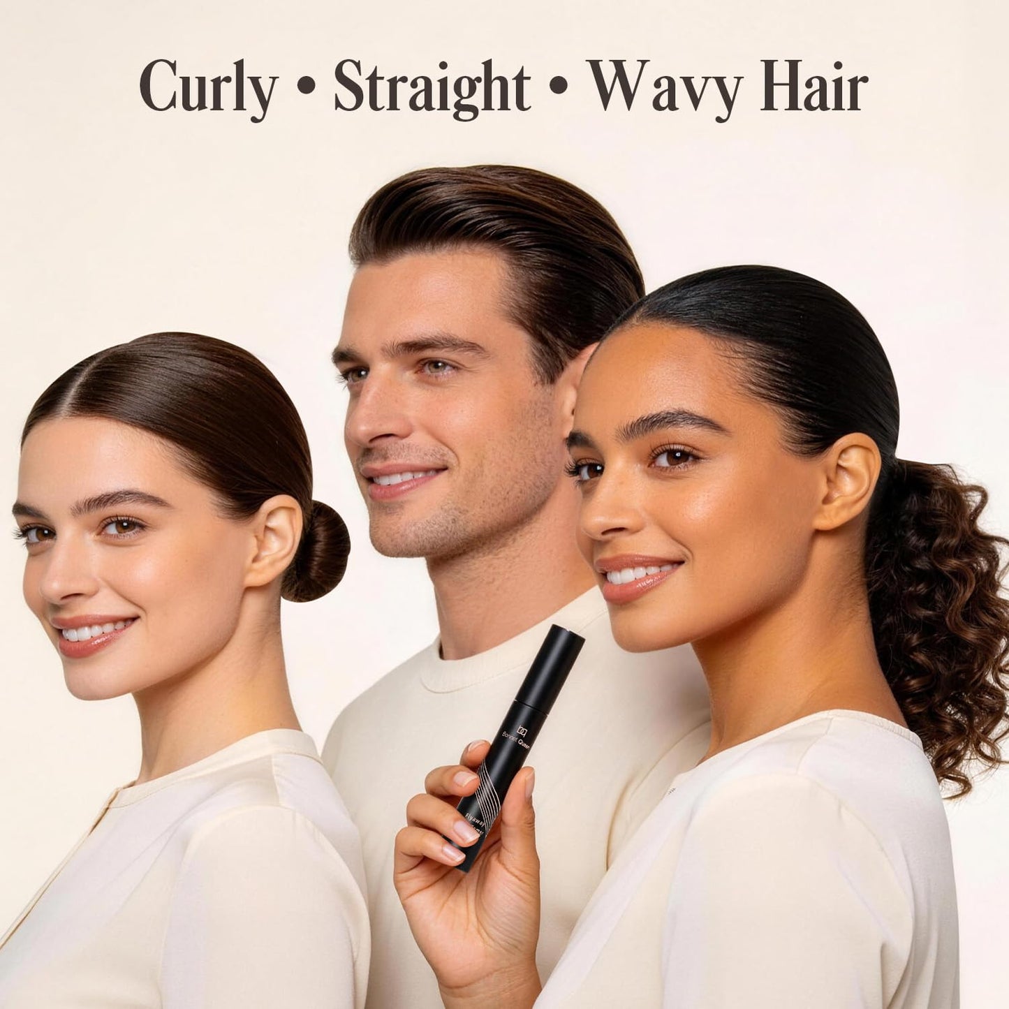 BONNET QUEEN Hair Finishing Stick for Flyaways & Baby Hairs, Non-Greasy Hair Mascara Wand, Slick Back Stick for Buns, Ponytails & Edges, Non-Sticky Flyaway Hair Tamer & Frizz Control Styling Gel, 25ml