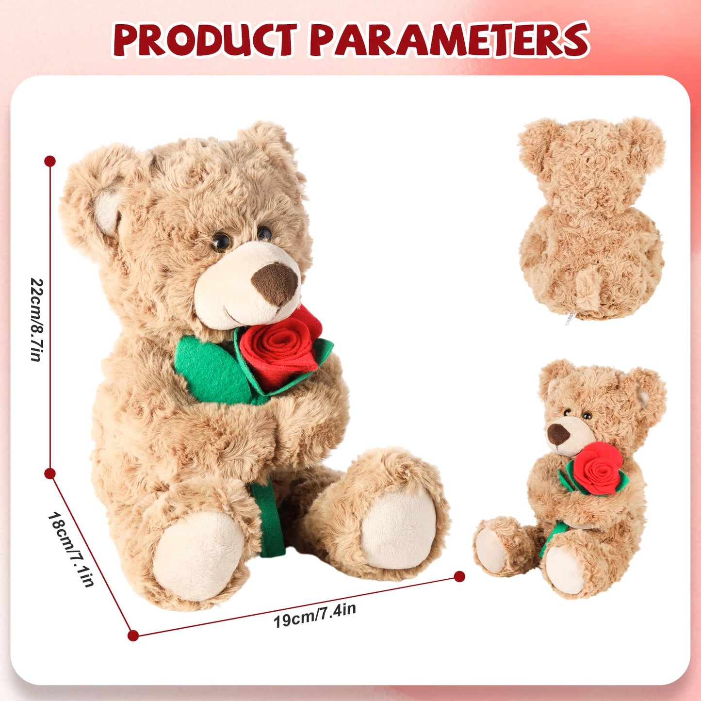 Teddy Bear,2026 Graduation with Gift Box, 12 Inch Plush Teddy Bear, Teddy Floral Arrangement with Card & Balloons, Gift for Son, Daughter, Sister, Brother, Classmate, Sweetheart, 2026 Graduates