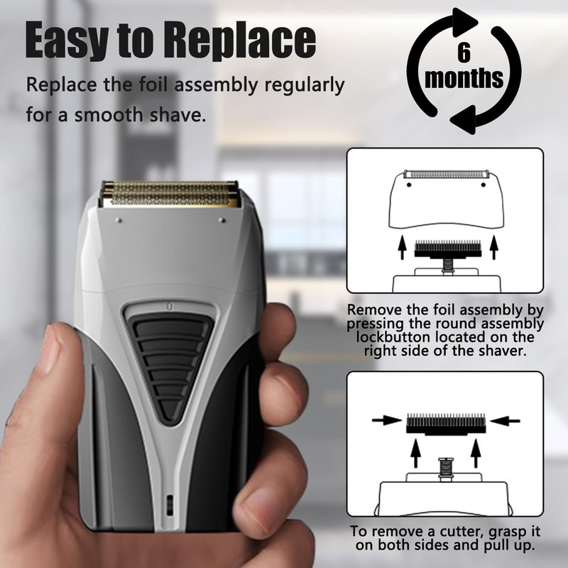 Rose Gold Replacement Foil Compatible with Andis TS-1 17220 17230 Foil Shaver, Compatible with Andis 17220 Pro Foil Lithium Plus Titanium Foil Shaver Replacement Foil Head -1 Pack