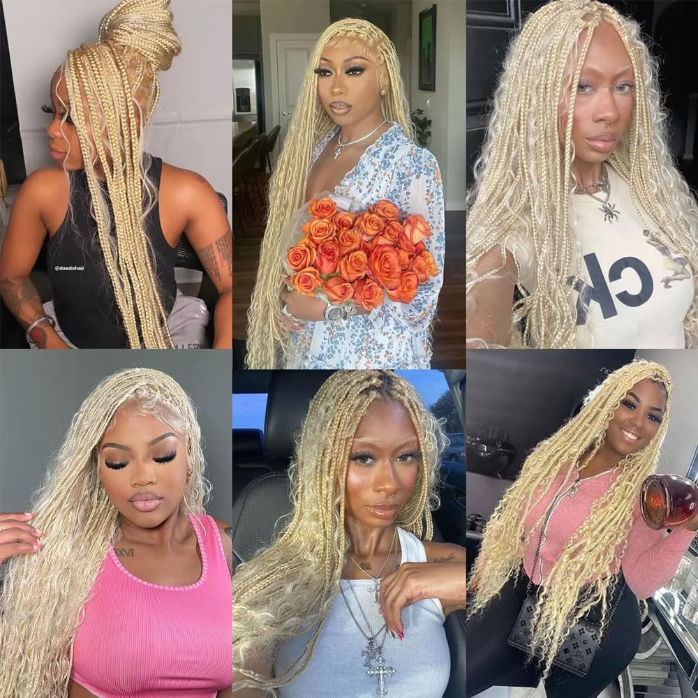 Boho Hair for Braiding Deep Wave Human Braiding Hair for Boho Braids Wet and Wavy Bohemian Hair for Braiding 2 Bundles 150g 20 inch 613